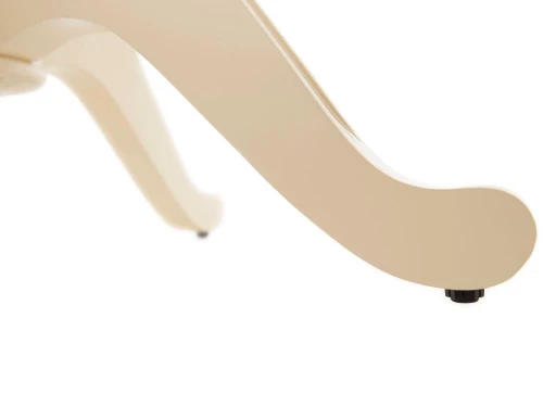 Обеденная группа (Стол Леонардо-1, 3 стула и скамья Кристиан), слоновая кость+орех темный