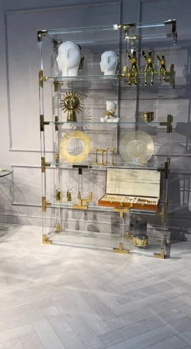 Стеллаж Роялти MH-1780NC, 120х38х200 см, прозрачный