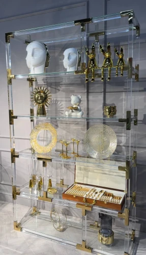 Стеллаж Роялти MH-1780NC, 120х38х200 см, прозрачный