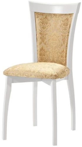 Обеденная группа (Стол Фабрицио-1 и 4 стула Тулон м/с), белая эмаль