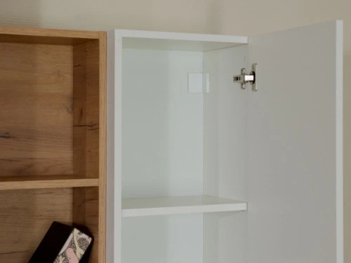 Стенка «Невио-1», Дуб крафт золотой/белый