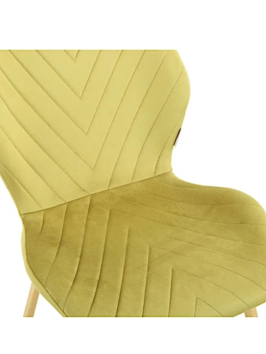 DC828 Стул мягкий, ОЛИВКОВЫЙ#G62-17 велюр, каркас металл золото КРУГЛЫЙ