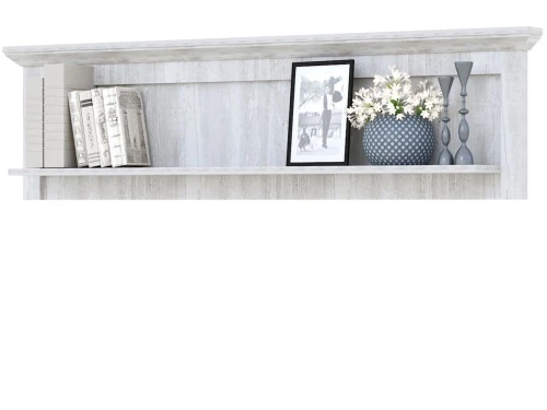 Полка «Лорена», Бетон Паин белый