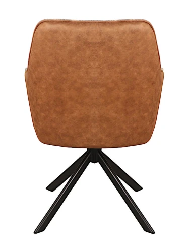 DC186 Стул мягкий поворотный 180, СЕРО-КОРИЧ.(MB-801 Match/PK970-5), металл черн. КВАДРАТ