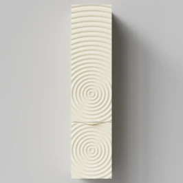 Пенал Эйфория 35 F1, пример RAL 1015 Светлая слоновая кость, матовая, подвесной, правый