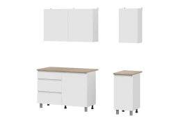 Готовая кухня Денвер 1,6 м, Белый, Дуб Сонома