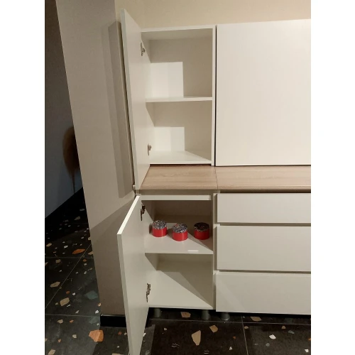 Готовая кухня Денвер 1,6 м, Белый, Дуб Сонома