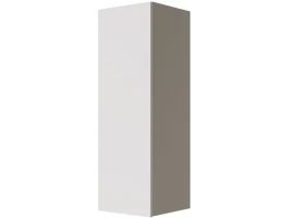 Шкаф навесной «Женева 1Д» КМК 0889.4, Белая/ Белый глянец