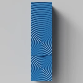 Пенал Эйфория 40 F1, пример RAL 5019 Капри синий, матовая, подвесной, правый