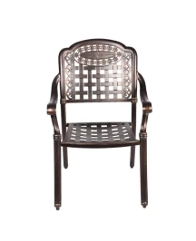 Кресло из литого алюминия ВУЛКАН «VOLCANO»  -  Бронза