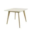 Стол обеденный Олсон Мини 100, слоновая кость/натуральный Стол обеденный Олсон Мини 100, слоновая кость/натуральный