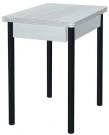 Глайдер стол обеденный / бетон белый/черный Глайдер стол обеденный / бетон белый/черный