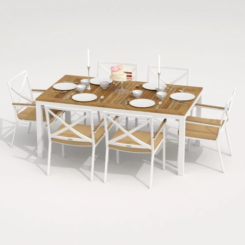 Стул FESTA бежевый - белый каркас