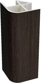 Угол для цоколя ПВХ 90 гр. Graphite 95 мм