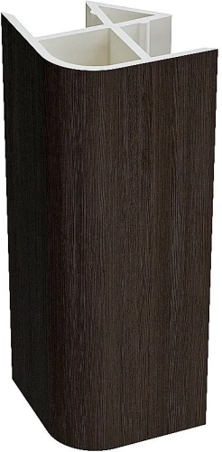 Угол для цоколя ПВХ 90 гр. Graphite 95 мм