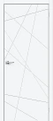Межкомнатная дверь ПЭТ BRAVO Граффити-5.Д.П White Silk