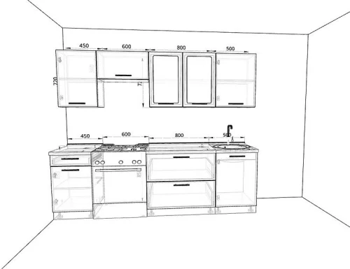 Кухня Базис Комплектация 66