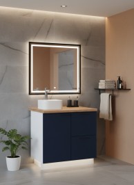 ВГ 900 Ежевика/Белый гладкий Арника РМ (со столешницей) в.1