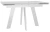 Стол DikLine SKM120 Керамика Белый мрамор/подстолье белое/опоры белые (2 уп.)