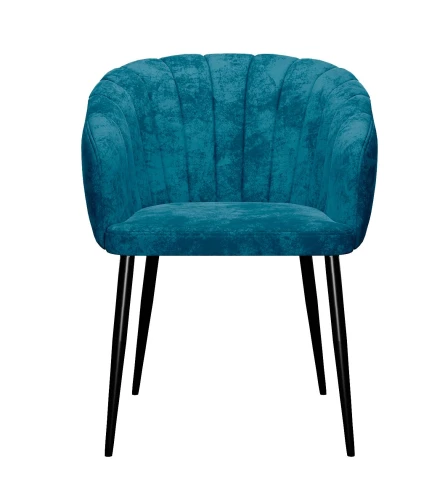 Стул DikLine 441 M19 бирюза, ножки черные