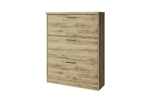 DOORSET, Тумба для обуви 3D. Цвет ДУБ НАВАРРА
