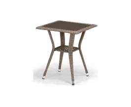 Столик для шезлонга из искусственного ротанга на металлическом каркасе МАРА-2 «MARA-2»  -  Wood