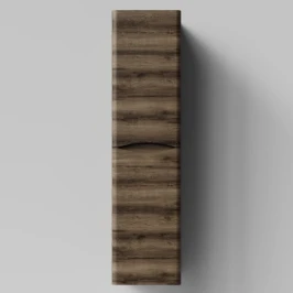 Пенал Адель 35 (2 двери) подвесной, Дуб крымский коричневый ПВХ 131005-9005, левый, бельевая корзина