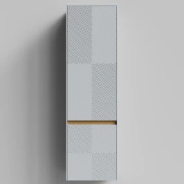 Пенал Аурум 45, пример RAL 7040 Серое окно, матовая, подвесной, левый