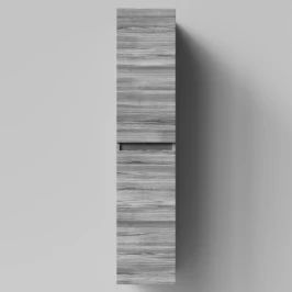 Пенал Бест 30 (2 двери) подвесной, Лиственница структурная контрастно-серая ПВХ 64202, левый