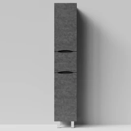 Пенал Лайт 35 напольный, Серый камень ПВХ 57806, левый