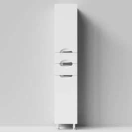 Пенал Лира 35 напольный, белый, левый