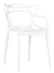 DC459 Стул пластиковый литой, БЕЛЫЙ#7521