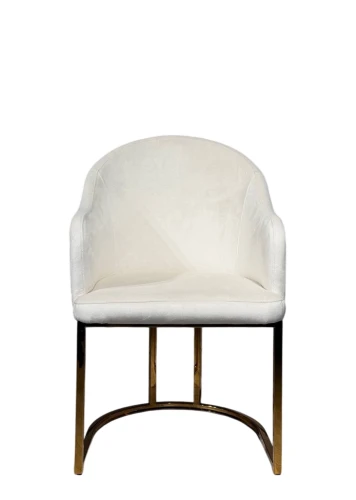 Стул обеденный Пандора Гранд MC883-BG-2 , молочный/глянцевое золото