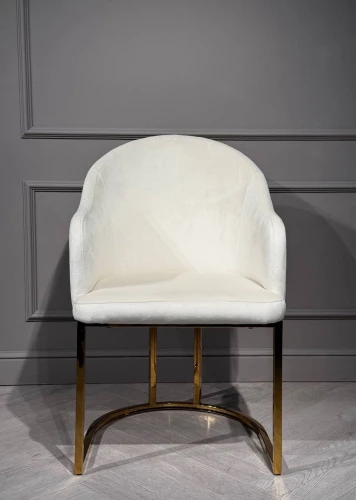 Стул обеденный Пандора Гранд MC883-BG-2 , молочный/глянцевое золото