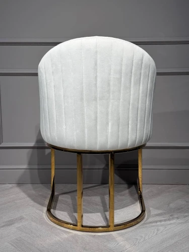 Стул обеденный Пандора Гранд MC883-BG-2 , молочный/глянцевое золото