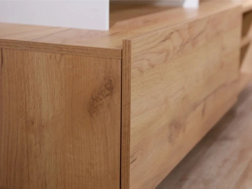 Стенка «Невио-2», Дуб крафт золотой/белый