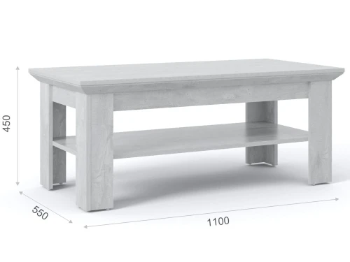 Стол «Лорена», Бетон Паин белый