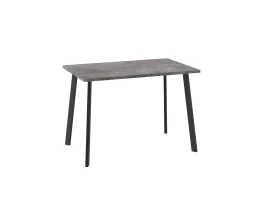 Стол Уно, нераздвижной 110х70, ДЫМЧАТАЯ КЕРАМИКА/ЧЕРНЫЙ