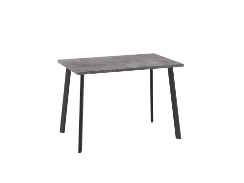 Стол Уно, нераздвижной 110х70, ДЫМЧАТАЯ КЕРАМИКА/ЧЕРНЫЙ