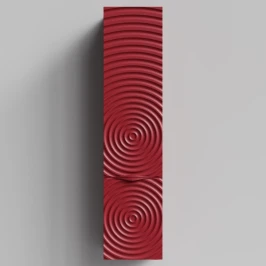 Пенал Эйфория 35 F1, пример RAL 3004 Пурпурно-красный, матовая, подвесной, левый