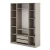 Шкаф распашной с наполнением (11 полок + 2 ящика + штанга) ШК 5 (1600), Меланж