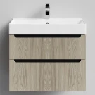 Тумба Бонум 1, 70 подвесной, Дуб цвет 22 Vodok с раковиной в комплекте