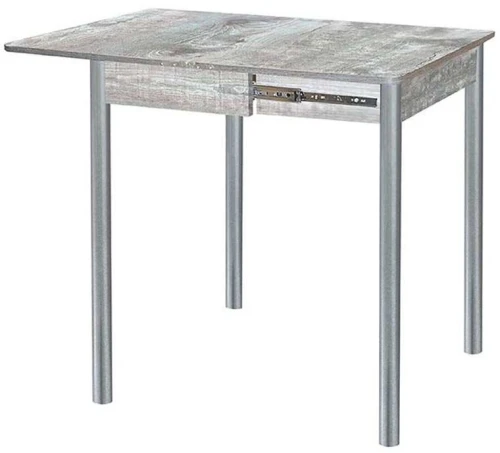 Глайдер стол обеденный / бетон темный/металлик