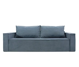 Диван еврокнижка Лофт Люкс велюр серый