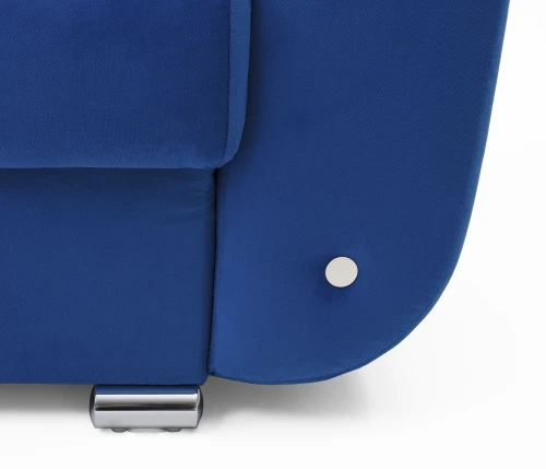 Диван еврокнижка  Вега, велюр синий, 150