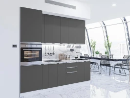 Кухонный гарнитур Фьюжн-03 Stormy Silk-Белый