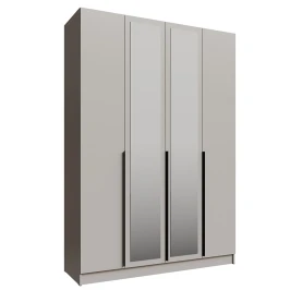 Распашной шкаф с зеркалом Мадрид 1,6, Кашемир