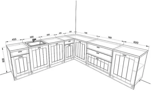 Кухня Мишель Комплектация 6