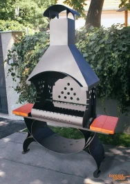 Мангал МС-8 со съемной крышей