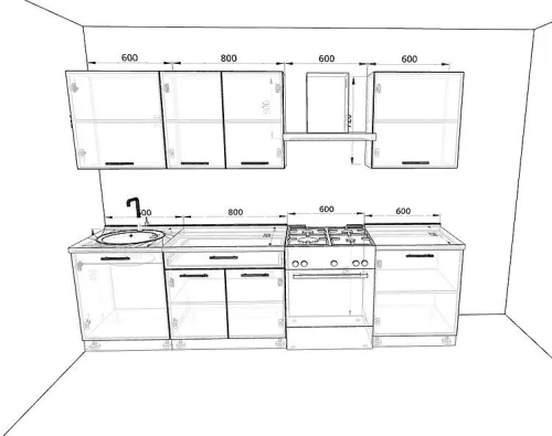 Кухня Базис Комплектация 67